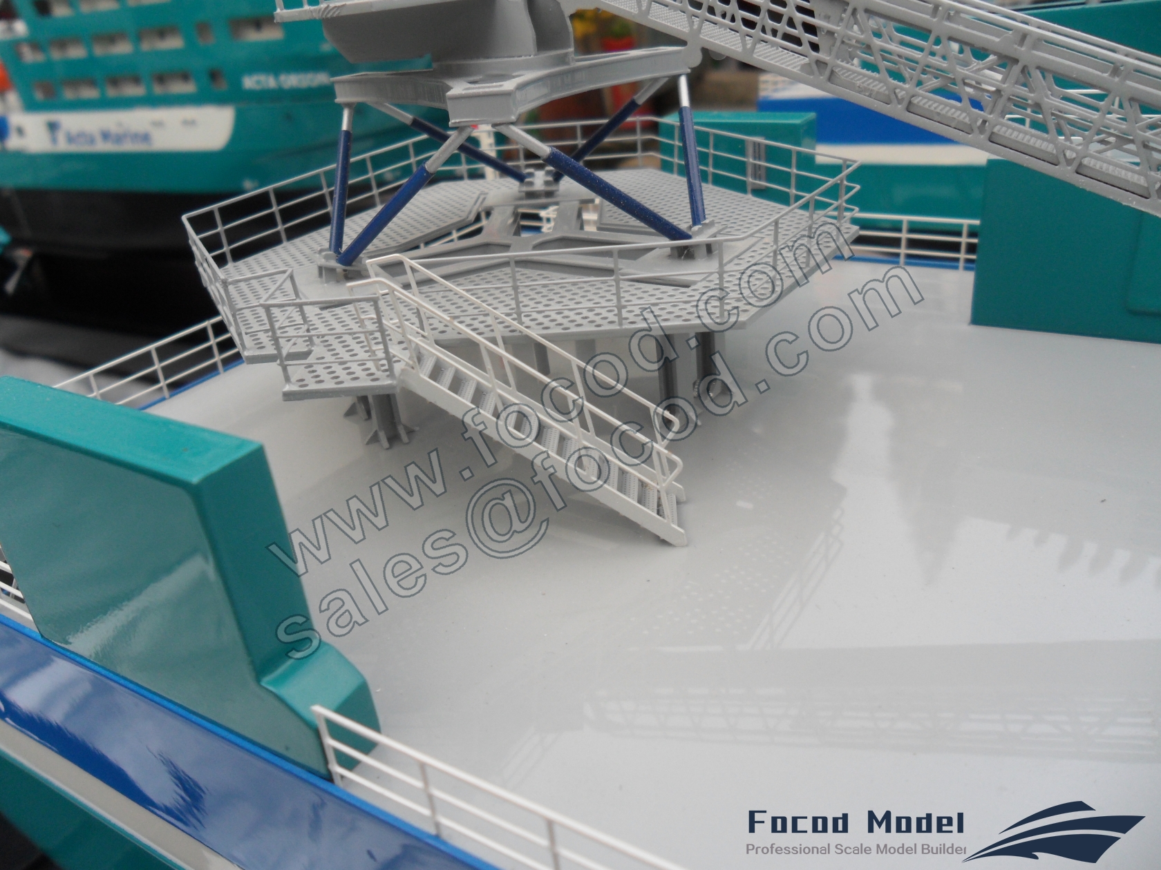 custom made model of 108m Offshore Support Vessel